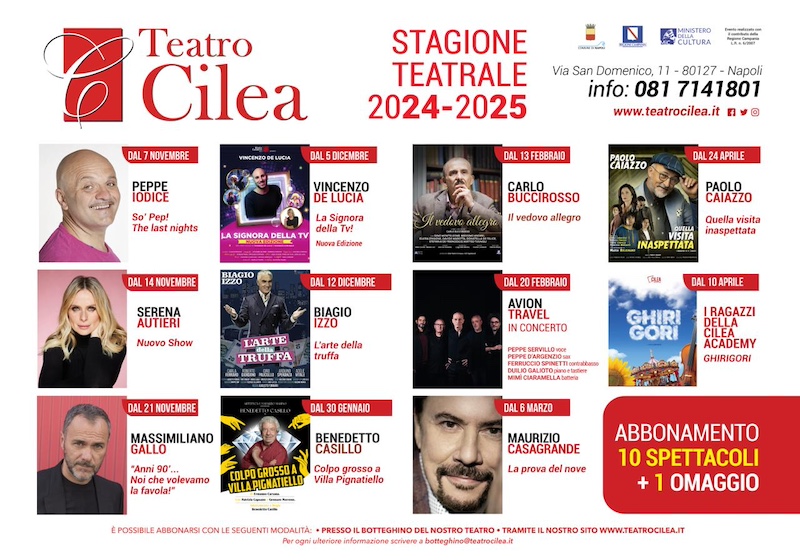 Presentato il cartellone della nuova stagione teatrale del Cilea 2024/2025